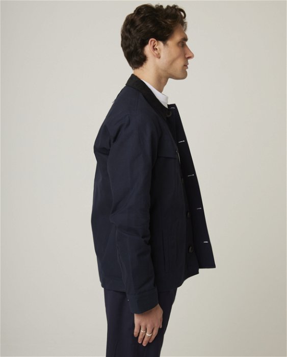 Image of model wearing Lodge Jacket. 