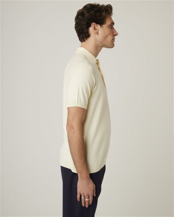 Image of model wearing Jones Polo Shirt 2.0. 