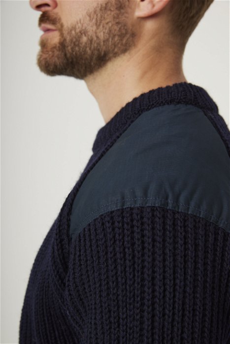 Image of model wearing Commando Sweater. 