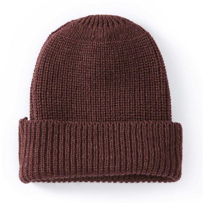 Image of model wearing Porter Ribbed Beanie. One Size 