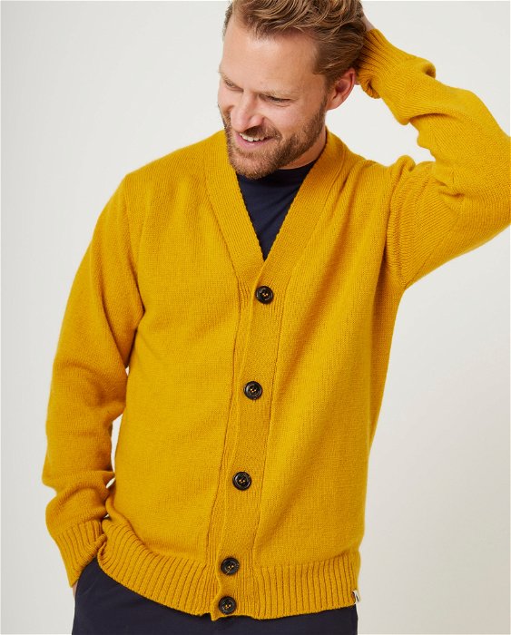 Image of model wearing Makers Stitch Cardigan. 