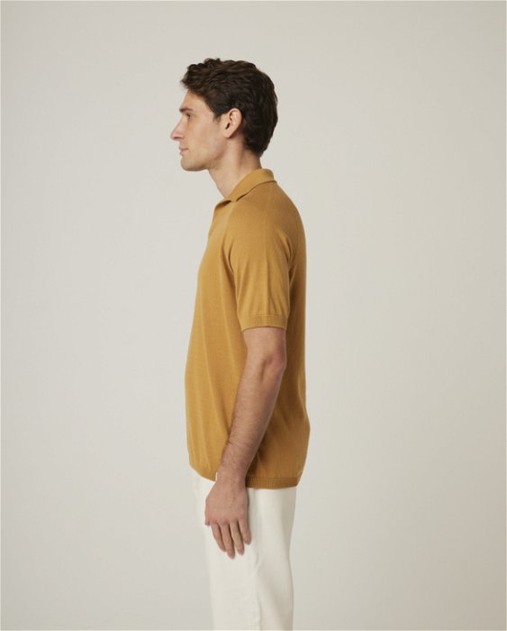 Image of model wearing Emery Polo Shirt 2.0. 