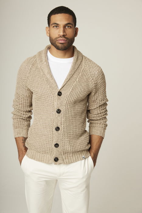 Linen knit clearance cardigan