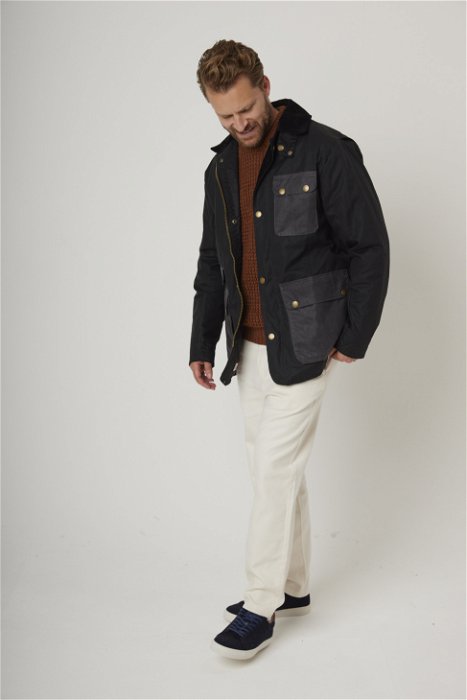 Image of model wearing Redland Jacket. 