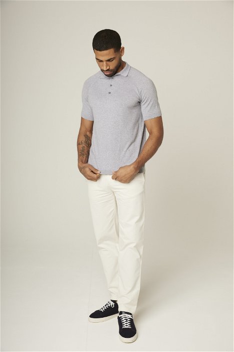 Image of model wearing Jones Polo Shirt . 